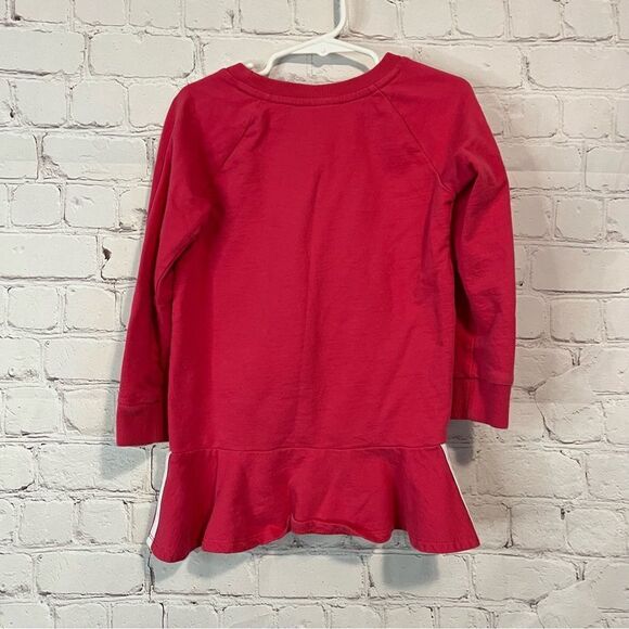 Adidas Toddler Girls Long Sleeve Sweater Top Size 4 Pink Logo Embroidered - Picture 5 of 7